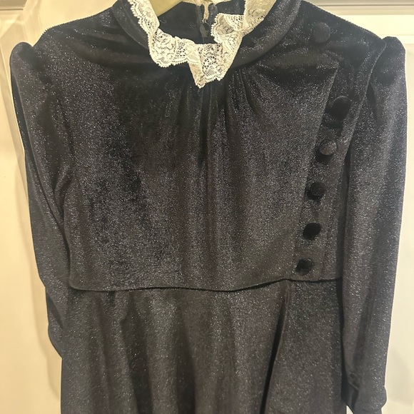 Philosophy di Lorenzo Serafini Black Dress with Cream Lace - Picture 3 of 4